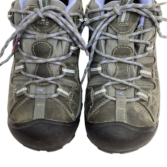 Keen Targhee ll Womens 7 Waterproof Leather Mesh Hiking Shoes Gray - Picture 3 of 11